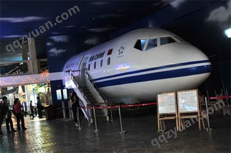 飞机仿真舱 飞机模型 航空培训训练舱 飞机主题餐厅